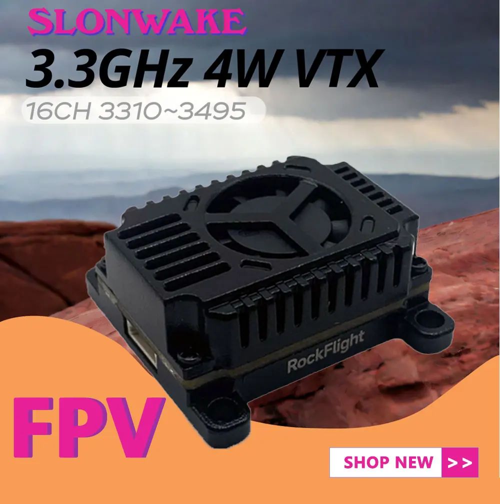 SLONWAKE FPV 3.3G 16CH 4000mW  – обзор и цена Drone Frame