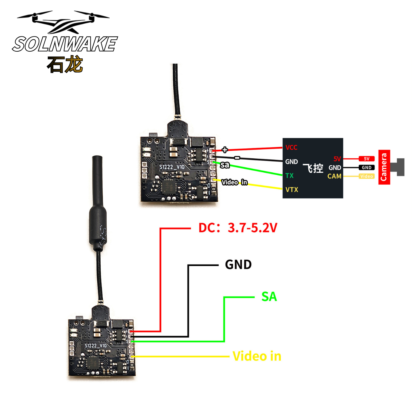 SLONWAKE Nano 5.8G 48CH 200mW  – обзор и цена Drone Transmitter