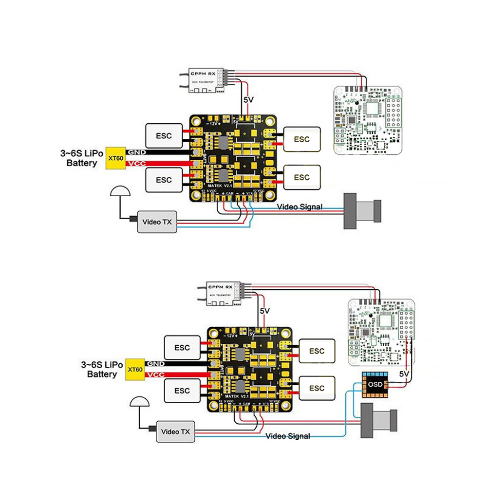 Mini  Power Hub Power Matek PD – обзор и цена Drone Power Distribution Board
