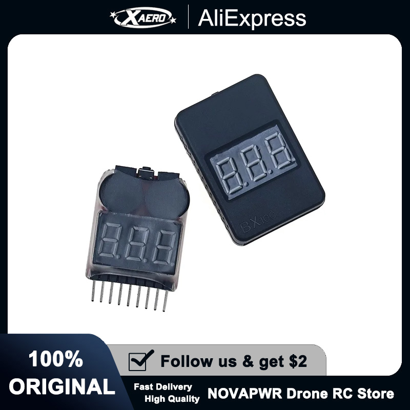 1-8S Battery Voltage Tester Al – обзор и цена Drone Buzzer